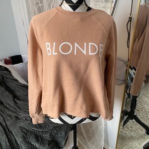 Blonde crew neck